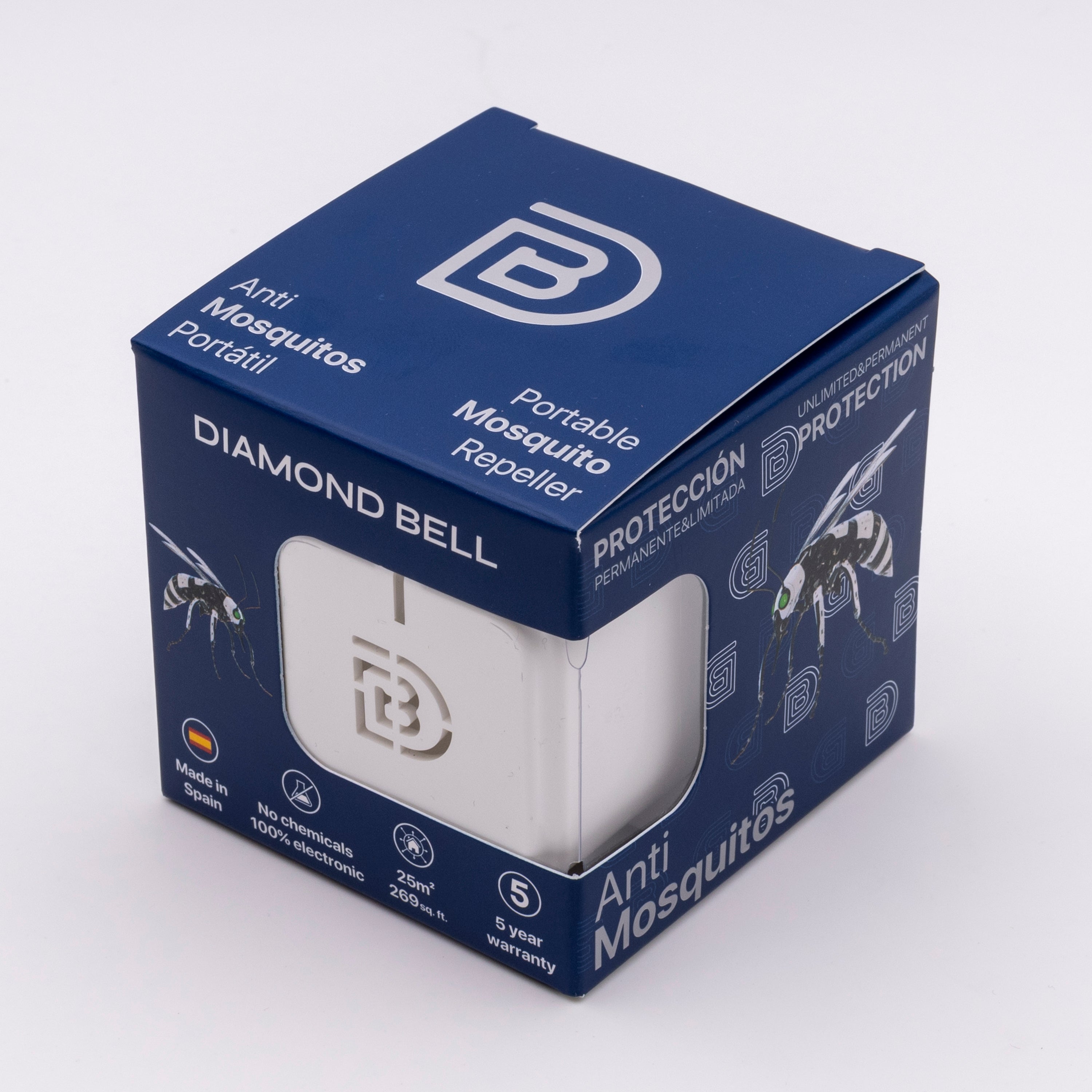 Repelente Anti Zancudos Portatil Diamond Bell Db-02b 25 m2