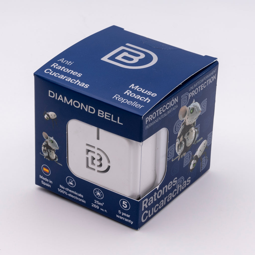 Repelente Anti Ratones Y Cucarachas Interior Diamond Bell Db-03A 25 m2